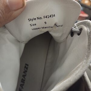 Faranzi Men's White and Gray Sneakers - Size 9